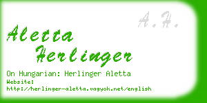 aletta herlinger business card